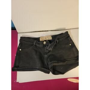 Vanilla Jeans Womens Black Denim Shorts Juniors Size 5